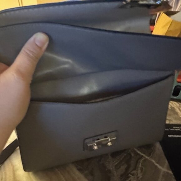 MICHAEL KORS Sloan Medium Leather Satchel Dark/Light Gray - Picture 3 of 3